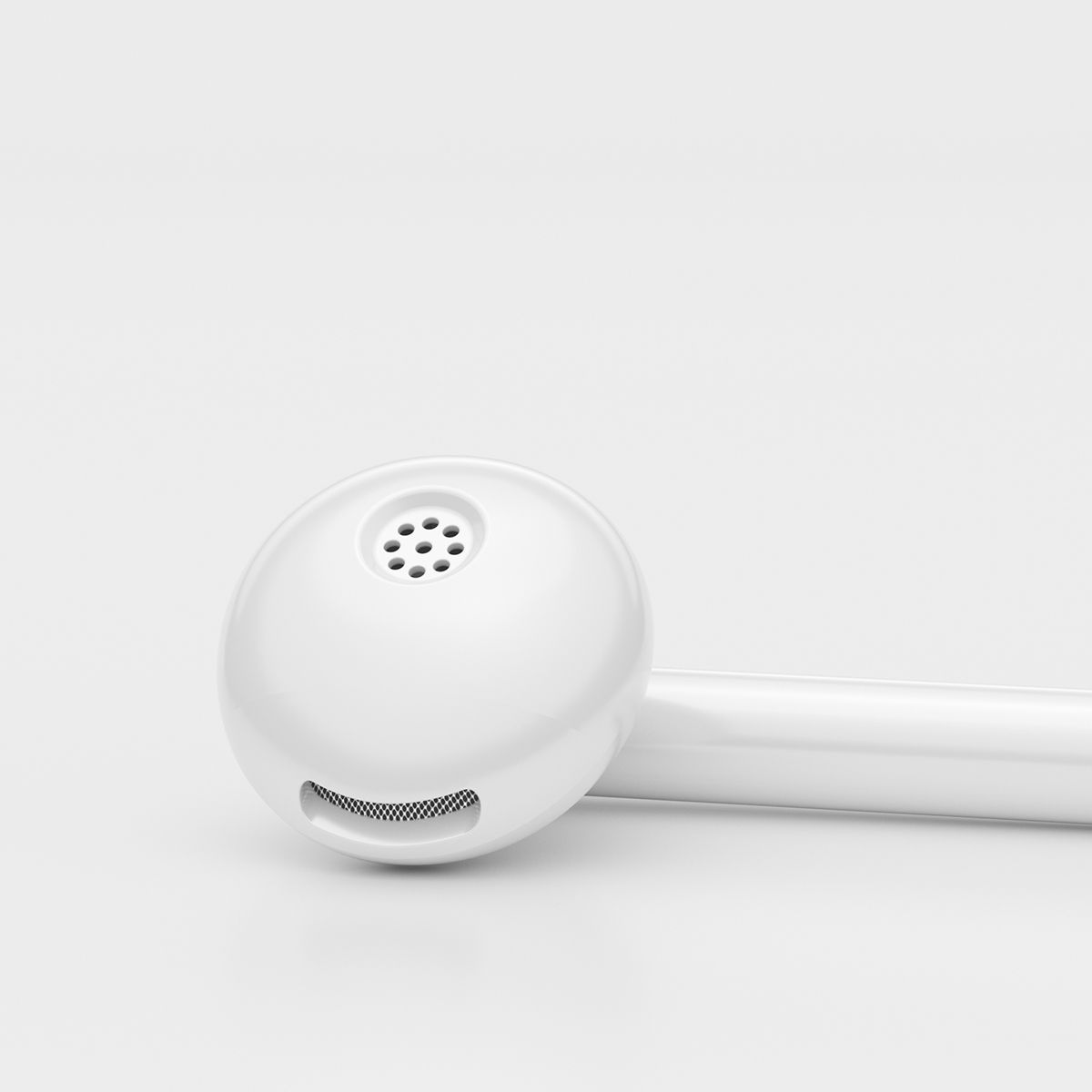 JR-EC05 TYPE-C Series Half In-Ear Wired Earphones-White